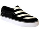 Captain Black/White Stripe Shoe