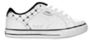 Carson Fa White Leather Print Shoe