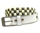 Checker Stud Grey/Silver/Glow Belt