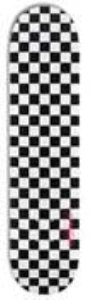 Checkerboard Black/White Skateboard Deck