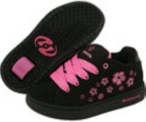Cherry Blossom Black/Pink Heely Shoe
