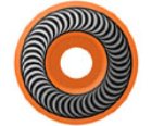 Classic Neon Orange Skateboard Wheel