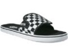 Classic Slide Black/White Checkerboard Girls Sandal