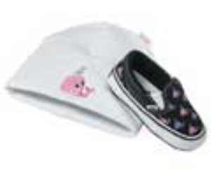 Classic Slip On (Big Fish) Black/Pink Carnation/Hycinth Gift Set