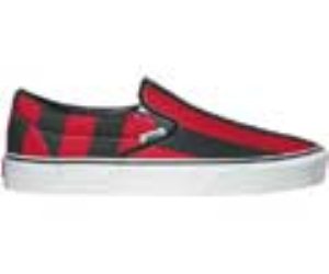 Classic Slip On (Big Stripes) Black/Red/True White Shoe