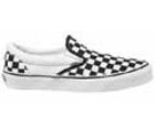 Classic Slip On Black/White Checkerboard Kids Shoe