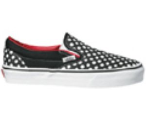 Classic Slip On Black/White/Red Dots  Shoe