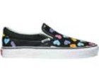 Classic Slip On (Candy Hearts) Black/Paisley Purple Shoe