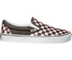 Classic Slip On Dark Earth/Barely Pink Checkerboard Shoe