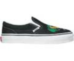Classic Slip On (Dragon) Black/Jelly Bean Kids Shoe Eybvce