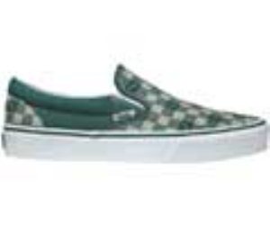 Classic Slip On Dunkle Green (Vans Checkerboard) Shoe