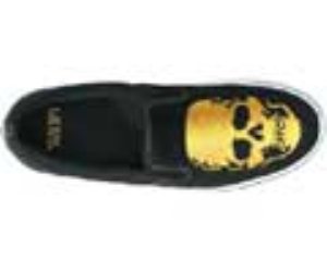 Classic Slip On Lx (Giant Skulls) Black/Rich Gold Shoe Ezaar3