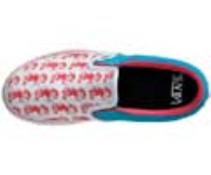 Classic Slip On Lx (Monkeys) Poppy Red/Blue Jewel Shoe Eyexj6