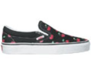 Classic Slip On (Multi Cherries) Black/Red Shoe
