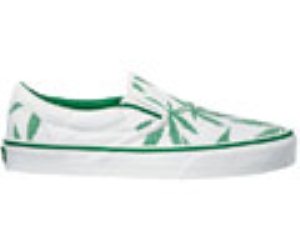 Classic Slip On (Pixelleaf) True White/Leprechaun Shoe