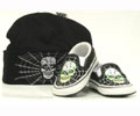 Classic Slip On (Skull Web) Black/Classic Green Gift Set Ex72ff