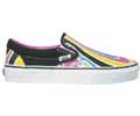 Classic Slip On (Swirls) Black/Super Pink Shoe