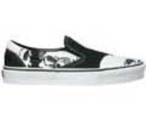 Classic Slip On (Two Skulls) Black/True White Shoe 55210