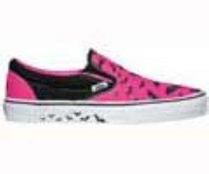 Classic Slip On (Warped Tour Bat Trail) Neon Pink/Black Shoe 55217