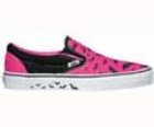 Classic Slip On (Warped Tour Bat Trail) Neon Pink/Black Shoe 55217