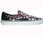 Classic Slip On (Warped Tour Skull Trail) Black Neon/Neon Pink Shoe