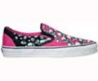 Classic Slip On (Warped Tour Skull Trail) Neon Pink/Black/Neon Blue Shoe