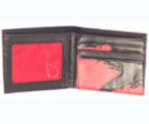 Collage Red Leather Wallet