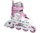 Cyclone White/Pink Kids Recreational Inline Skates