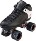 Dash Black/White Quad Roller Skates
