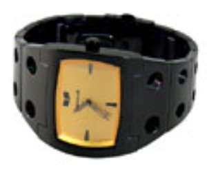 Destroyer Polished Black/Black/Gold Watch Des012