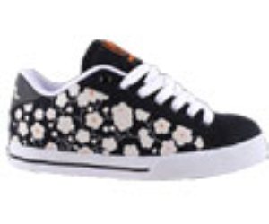 Document G Flowers/Black/White Womens Shoe