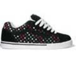 Dollin No Skool Black/Red/White Dots/White Shoe