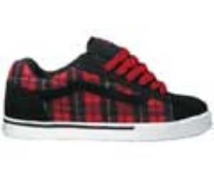 Dollin No Skool Black/Tartan Plaid/White Shoe