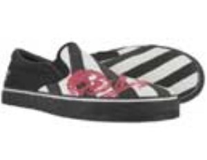 Duane Peters Alcatraz Slip On Black/White Shoe