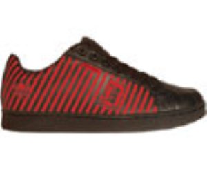Duane Peters Disaster Stripes Black/Red Shoe