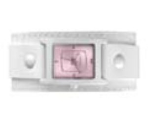 Electra White Croco /Polished Silver/Pink Tinted  Girls Watch Ea016