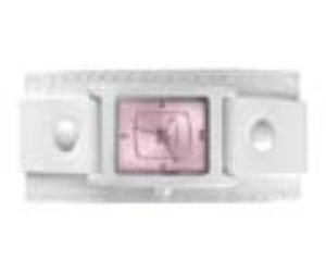 Electra White Croco /Polished Silver/Pink Tinted  Girls Watch Ea016