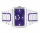 Elite Polished Silver/Silver/Purple Mens Watch Elt006