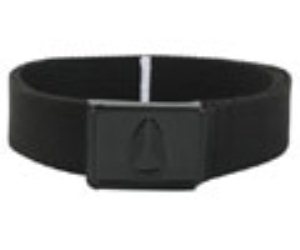 Enamel Wings All Black Web Belt