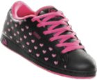 Eugene Black/Pink Hearts Womens Shoe