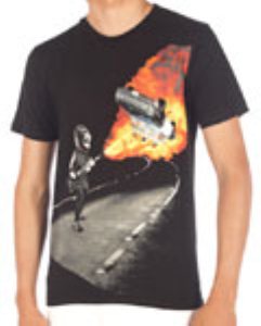 Fa Gar Wood Ss Slim Black T-Shirt