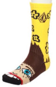 Fa Ozzie Wright Sock Puppet Socks - Yellow