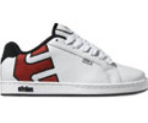 Fader White/White/Red Shoe