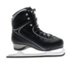 Fashion Black Wide Fit Ice Skates