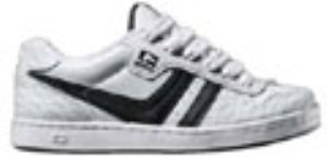 Finale 2 White/Black Cracked Shoe