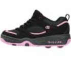 Fizz Black/Pink Kids Heely Shoe