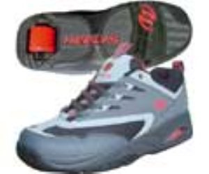 Flash Charcoal/Grey/Red Heely Shoe