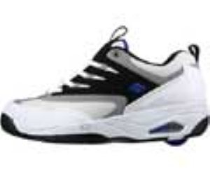 Flash White/Black/Grey/Blue Heely Shoe
