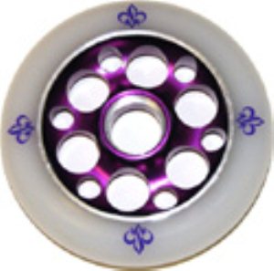 Fleur De Yak Purple Aluminium Hub Scooter Wheel