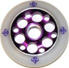 Fleur De Yak Purple Aluminium Hub Scooter Wheel